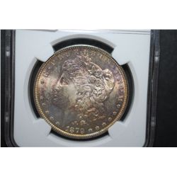 1879-S US Silver Morgan $1; NGC Graded MS64; EST. $100-150