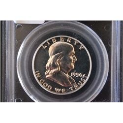 1956 US Ben Franklin Half Dollar; PCGS Graded PR66 Type 2; EST. $50-75