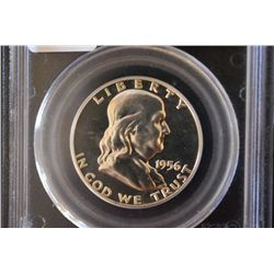 1956 US Ben Franklin Half Dollar; PCGS Graded PR66 Type 2; EST. $50-75