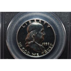 1959 US Ben Franklin Half Dollar; PCGS Graded PR67; EST. $50-75