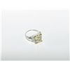 Image 1 : Estate Diamond & Lemon Quartz ring