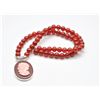 Image 1 : Estate shell & gemstone cameo necklace