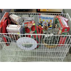 Large lot of christmas bakers supplies