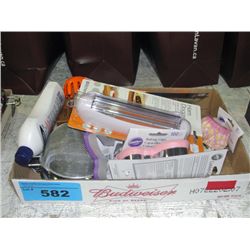 One box of assorted new kitchen tools and gadgets