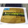 Image 1 : One new totally bamboo 3pc cutting board set