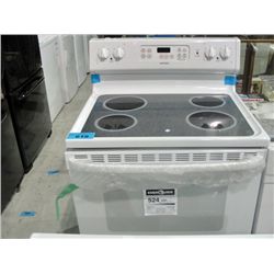 white hotpoint glasstop stove