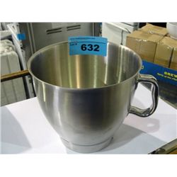 Stainless steel stand mixer bowl