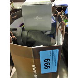 Brown store bag filled with new assorted kitchen