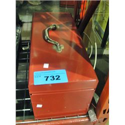 Red toolbox and tools