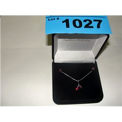 Sterling silver and semi precious stone necklace