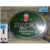 Image 1 : Becks beer advertisment sign