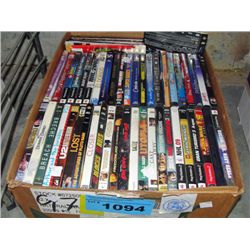 Box of assorted DVD movies