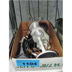 Lot of 4 fancy figurine jewelery stands