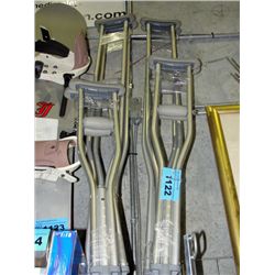 4 pairs of crutches