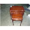 Image 1 : 3pc mahogany nesting table set