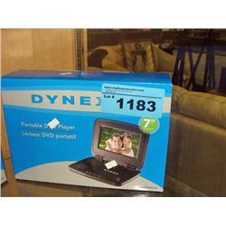 Dynex portable DVD player