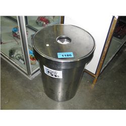 Stainless steel trash can