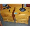 Image 1 : Pair of solid pine 2 drawer ngiht tables