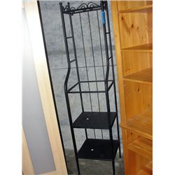 Black metal display stand