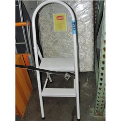 Small white step stool