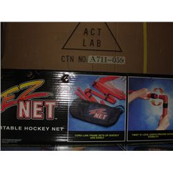 One case of 4 new EZ net portable hockey nets