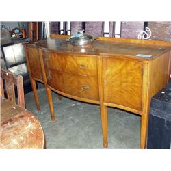 Sheratin style walnut side board buffet
