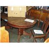 Image 1 : Early 1900s oak split base barley twist dining