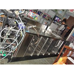 Stainless steel commercial beverage counter