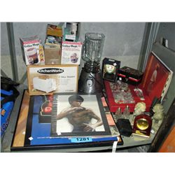 Shelf lot of assorted collectables and misc