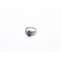Estate 3.12 Carat Sapphire & Diamond ring