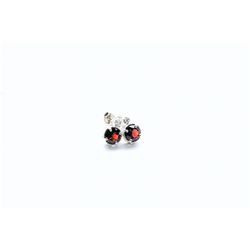 Garnet & Diamond earrings