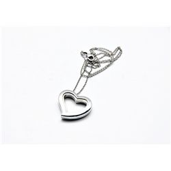 11 Gram Sterling Silver Heart necklace