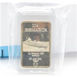 German Bismark Gold Clad bar