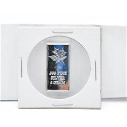 .999 Solid Silver Canadian Maple Leaf bar