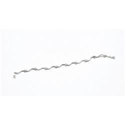 Sterling silver with crystal bracelet