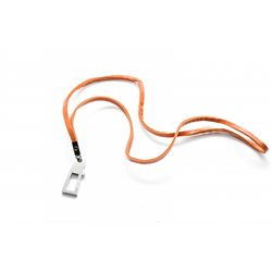 Barracka orange leather charm necklace