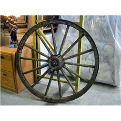 Large rustic wagon wheel