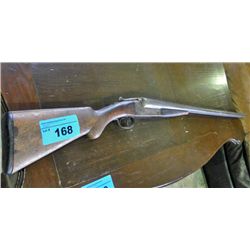 100 plus year old double barrel shot gun