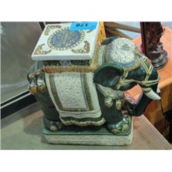 Ceramic elephant plant stand