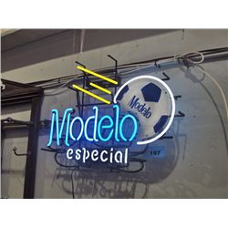 Modelo Especial lighted neon beer sign