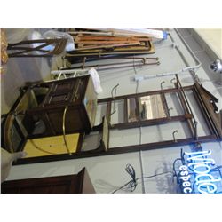 Antique oak hall stand