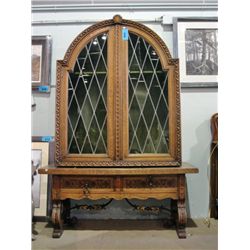 Belfast Ireland solid oak 2pc buffet and hutch