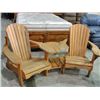 Image 1 : Pine deck chair set