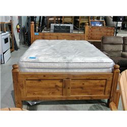 Queen size bed; headboard footboard and rails