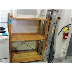 Approx 4F tall pine shelf unit