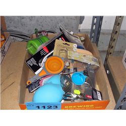 Box of new assorted kitchen tools and gadgets