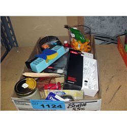 Box of new assorted kitchen tools and gadgets