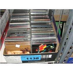 One box of assorted music CDs