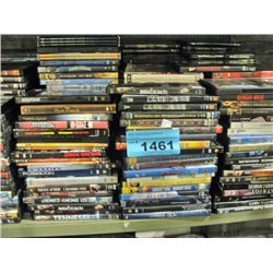 Large shelf lot of DVD movies