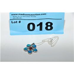 Australian Fire Opal Sterling Silver necklace